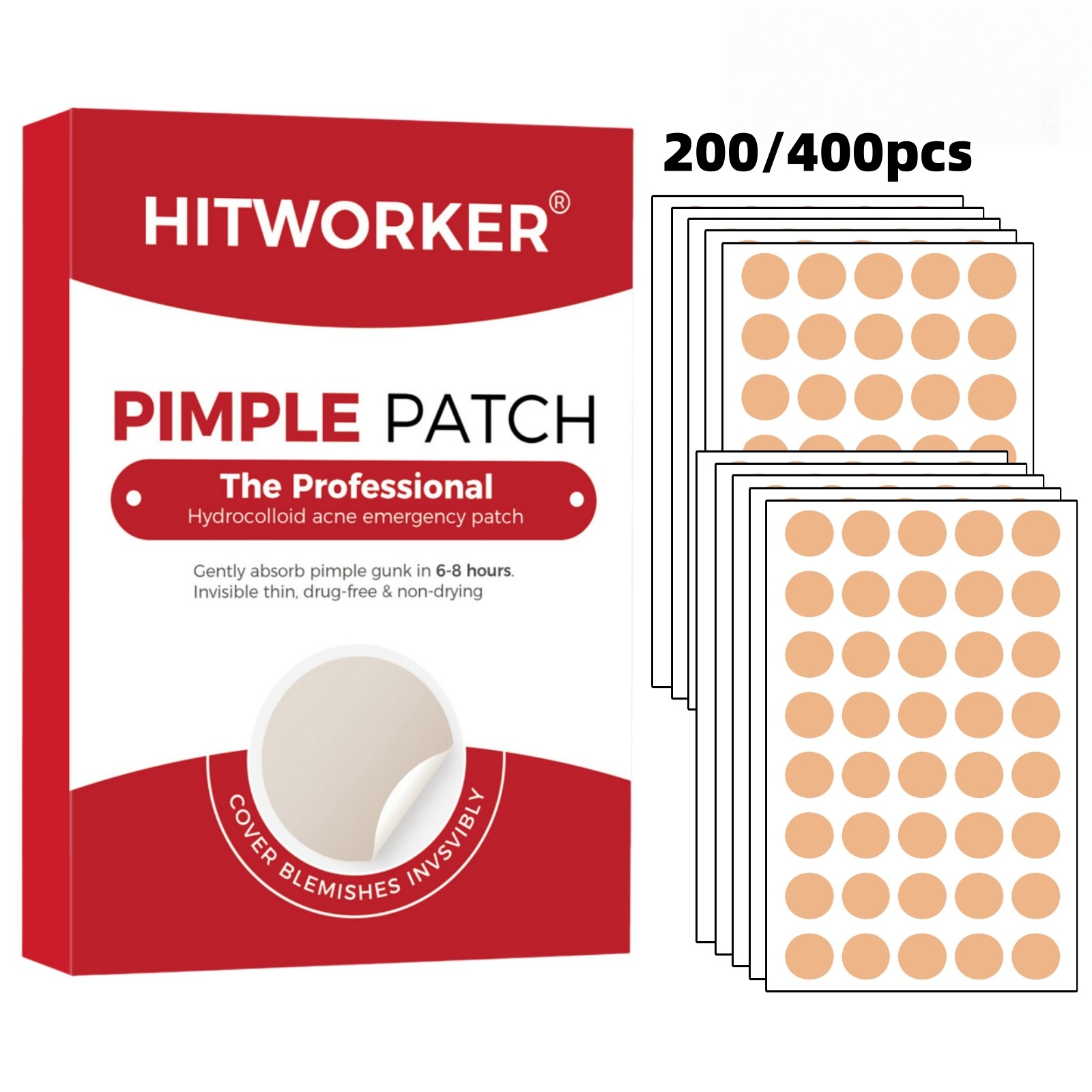 200/400 Patchs anti-acné pour  - Skincare Whitening avis et prix